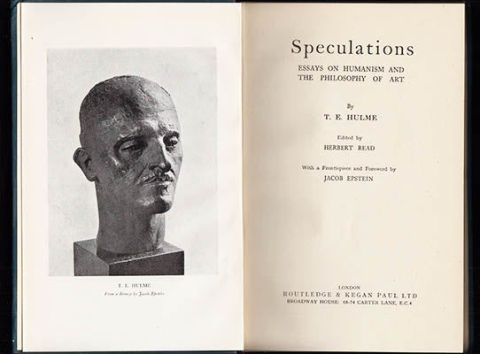T. E. Hulme : Speculations