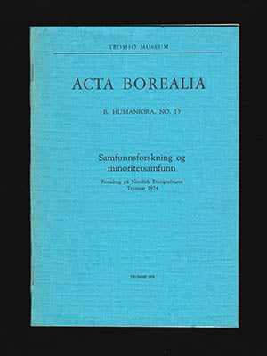 Salomon Kraft : Samfunnsforskning og minoritetsamfunn