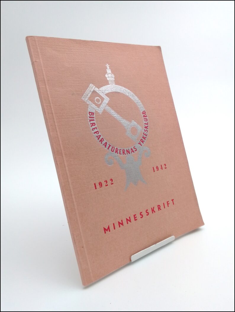 Harald Hjern : Bilreparatörernas yrkesklubb 20 år