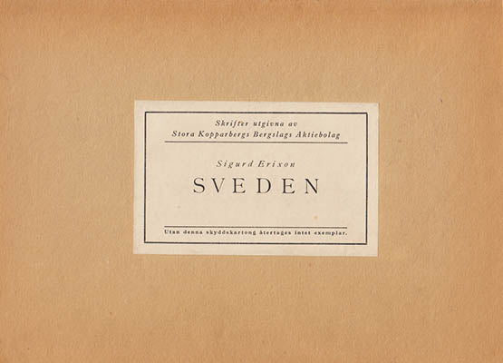 Sigurd Erixon : Sveden