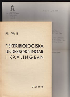 Philip Wolf : Fiskeribiologiska undersökningar i Kävlingeån