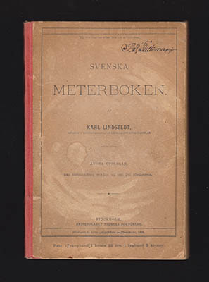 Karl Lindstedt : Svenska meterboken