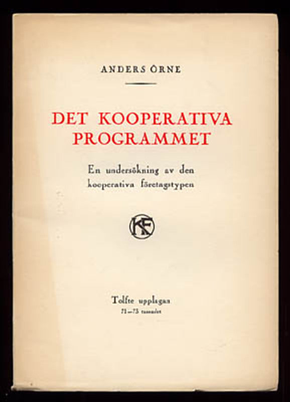 Anders Örne : Det kooperativa programmet