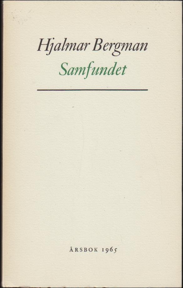 Daniel Hjorth : Årsbok 1965