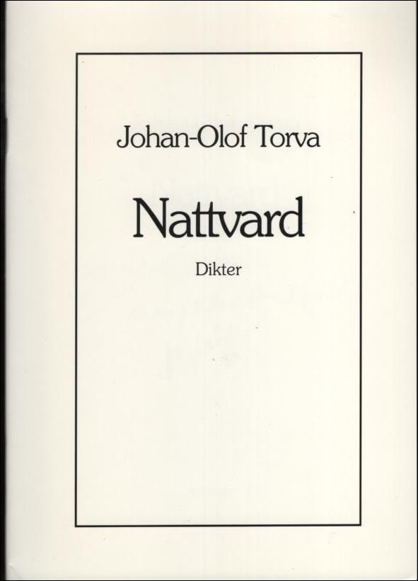 Johan-Olof Torva : Nattvard