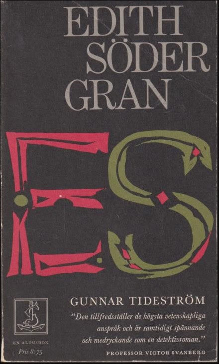 Gunnar Tideström : Edith Södergran