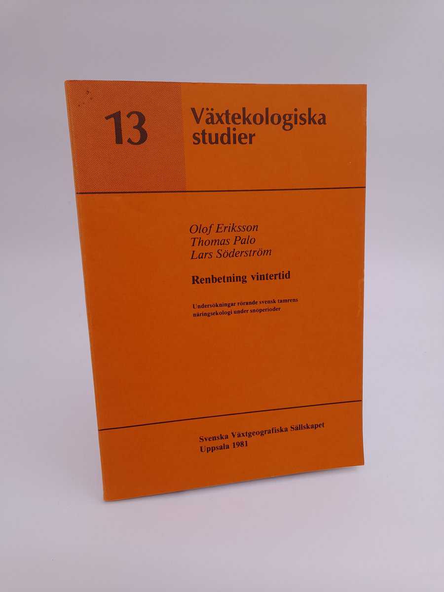 Växtekologiska studier : 1981/13