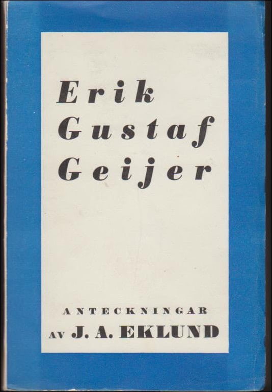 J. A. Eklund : Erik Gustaf Geijer