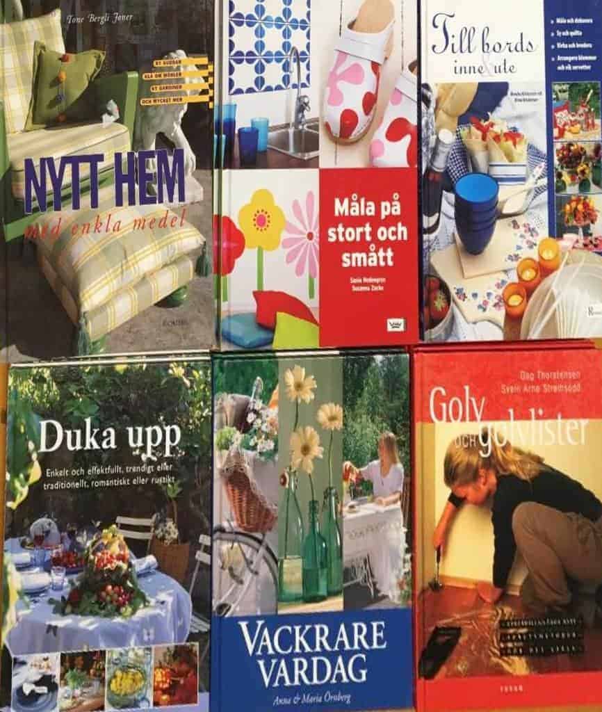 6 st böcker om HUS/HEM