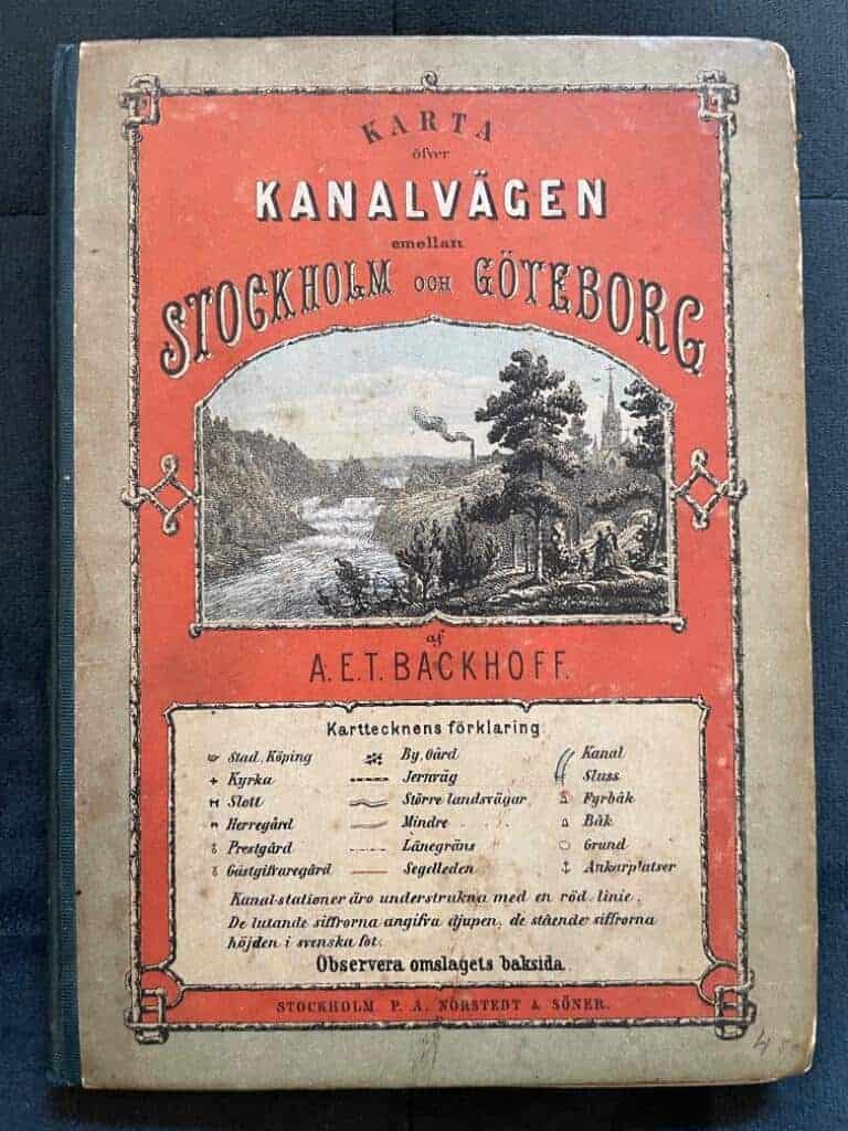 A. E. T. Backhoff : Karta öfver kanalvägen emellan Stockholm och Göteborg