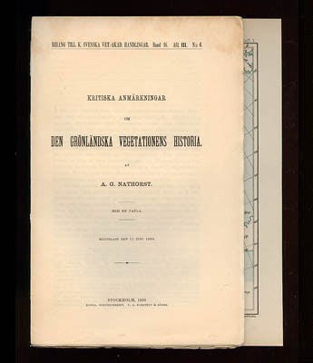 Alfred Gabriel Nathorst : Kritiska anmärkningar om den grönländska vegetationens historia