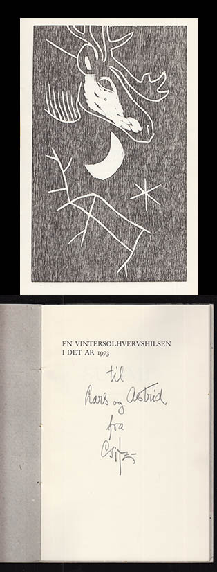 Aage Gitz-Johansen : En Vintersolhvervshilsen i det ar 1973. SUOMI - Skitsebogsblade