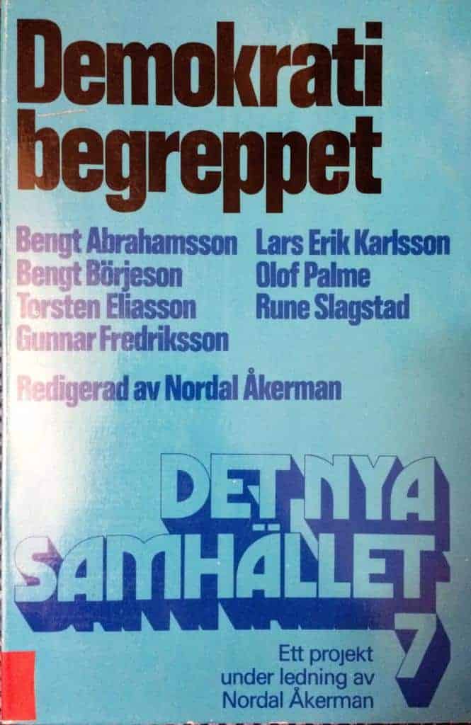 Abrahamsson, Bengt ; Åkerman, Nordal : Demokratibegreppet