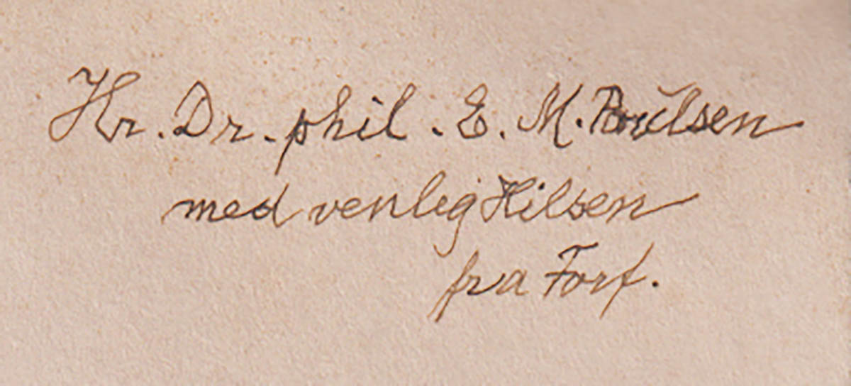 Ad. S. Jensen : Contributions to the ichthyofauna of Greenland. 1-3 + 4-7 (av 24) (dedikation)