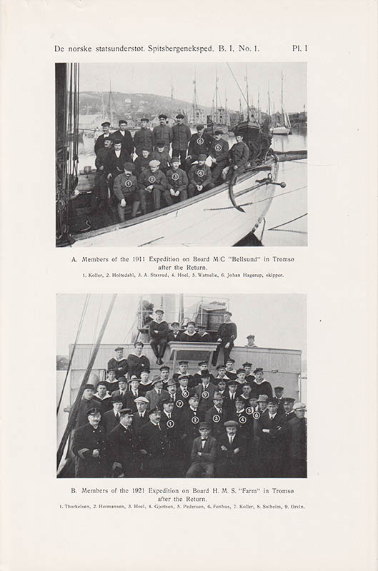 Adolf Hoel : The Norwegian Svalbard Expeditions 1906-1926. With 22 Textfigures, 1 Map, 2 Plates, and 18 Tables