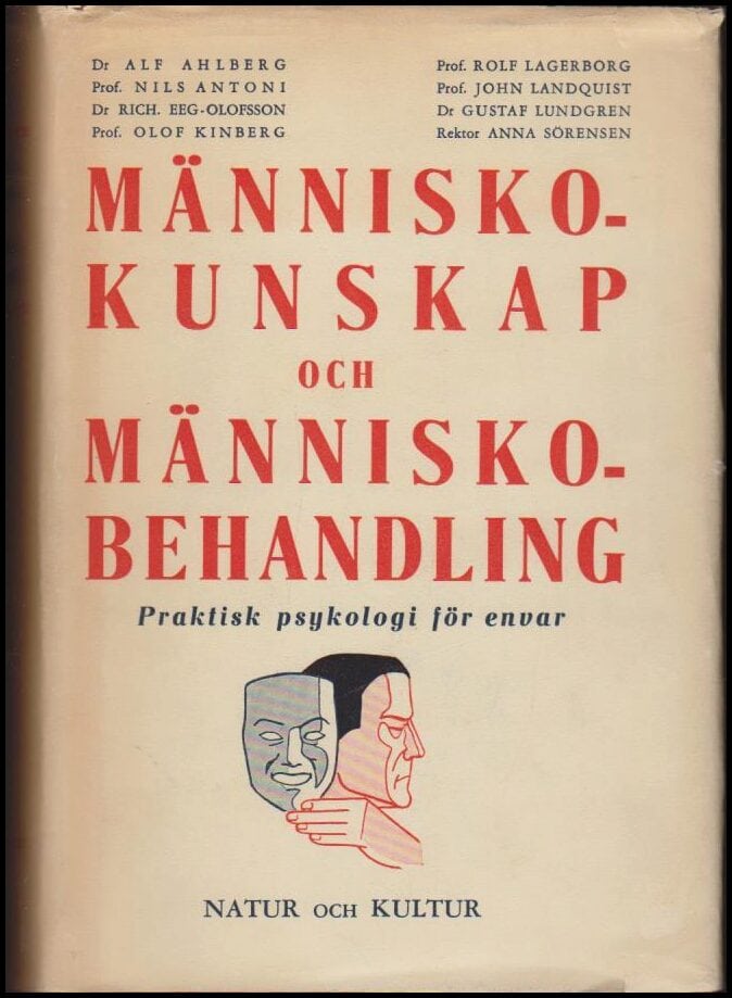 Ahlberg, Alf ; Antoni, Nils ; Lagerborg,Rolf m fl : Människokunskap och behandling