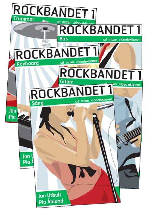 ÅHlund, Pia ; Utbult, Jan : Rockbandet 1 (bokpaket)