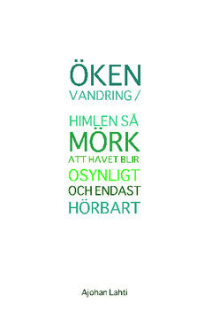 Ajohan Lahti : Ökenvandring