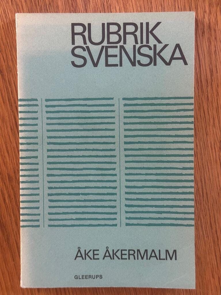 Åke Åkermalm : Rubriksvenska