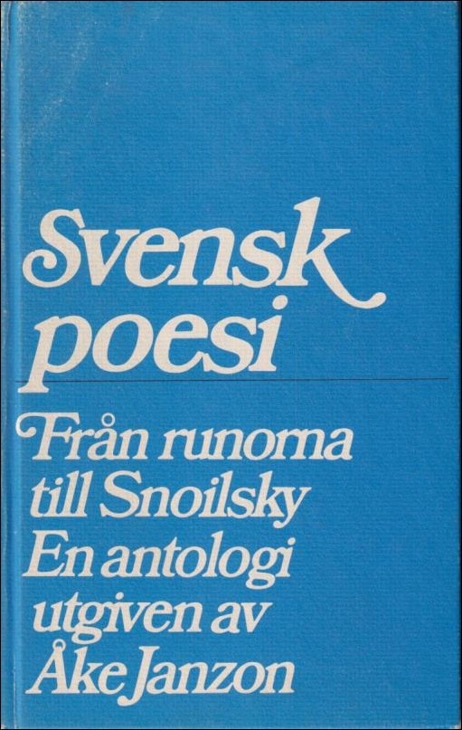 Åke Janzon : Svensk poesi