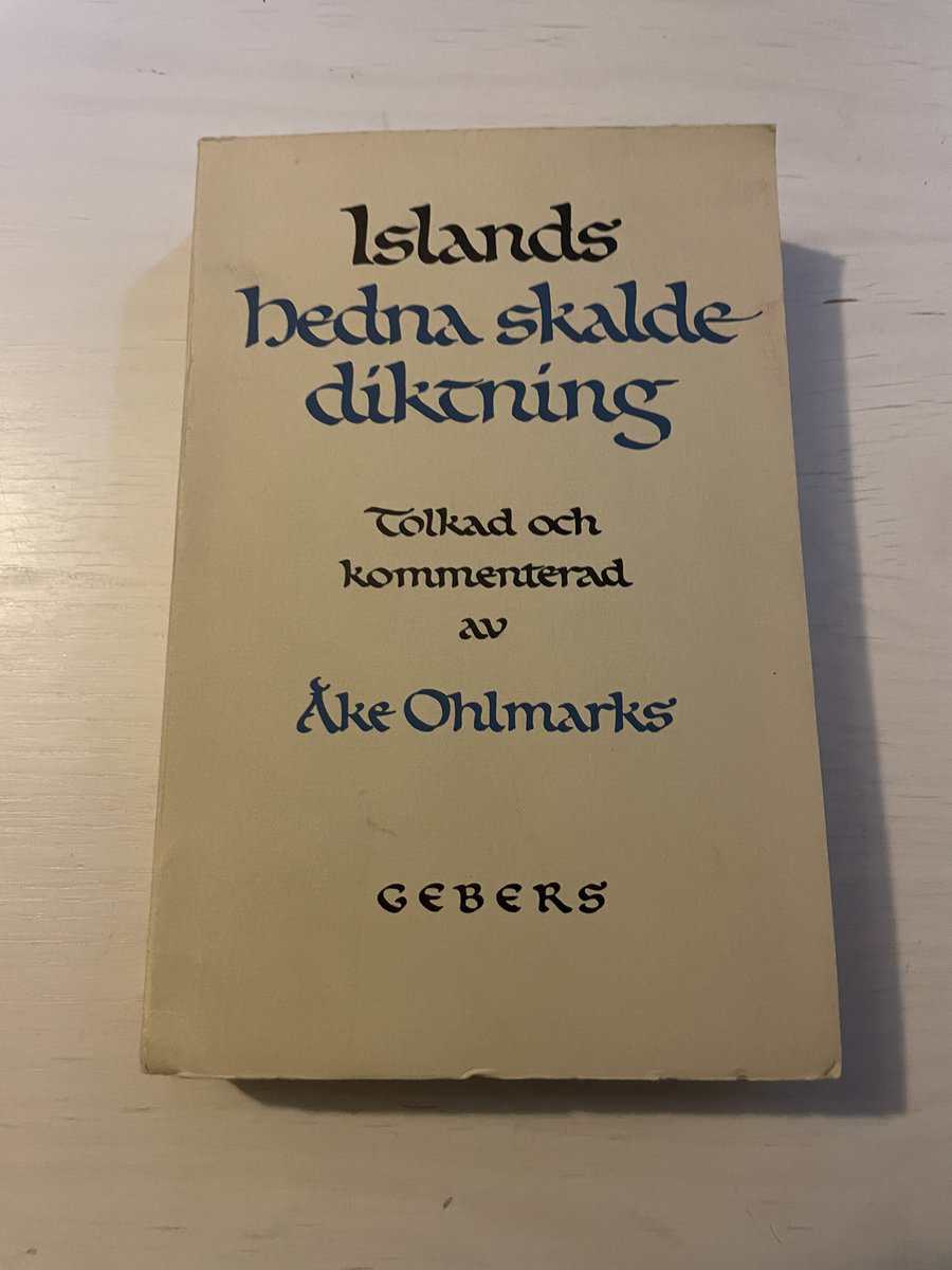 Åke Ohlmarks : Islands hedna skaldediktning