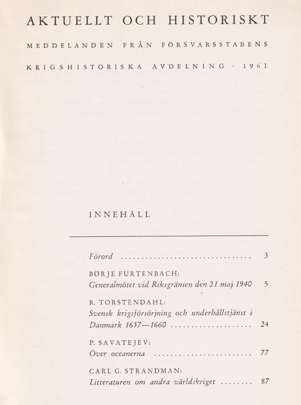 Aktuellt och historiskt