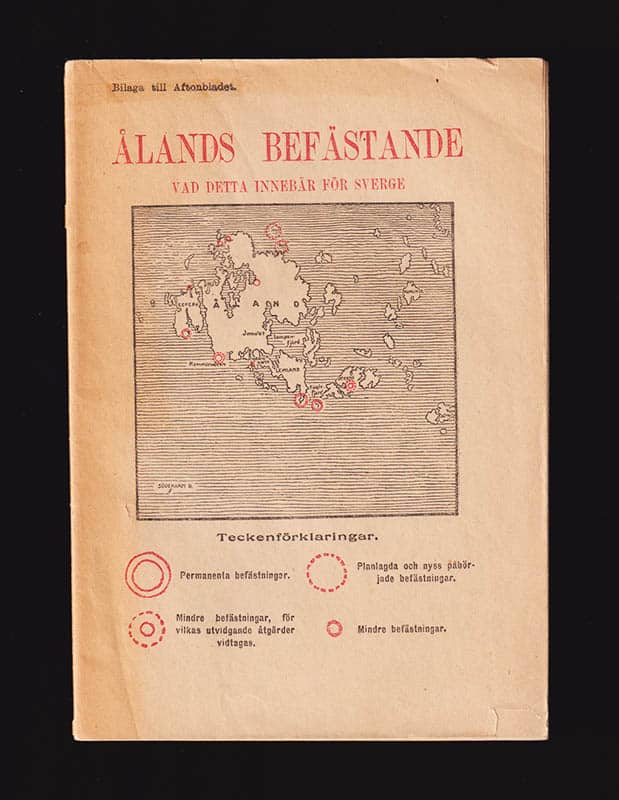 Ålands befästande. Vad detta innebär för Sverge