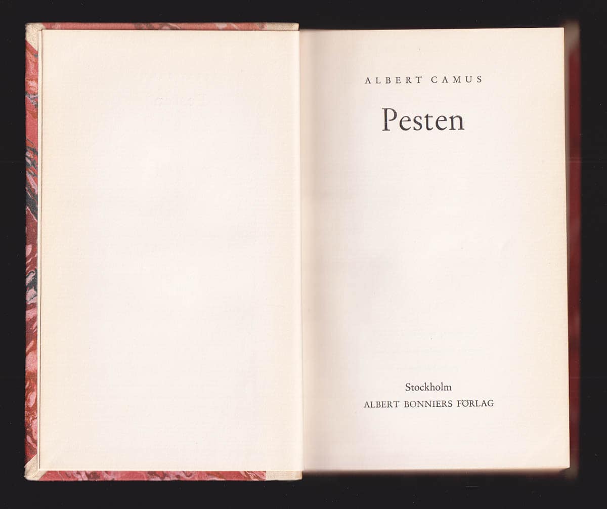 Albert Camus : Pesten