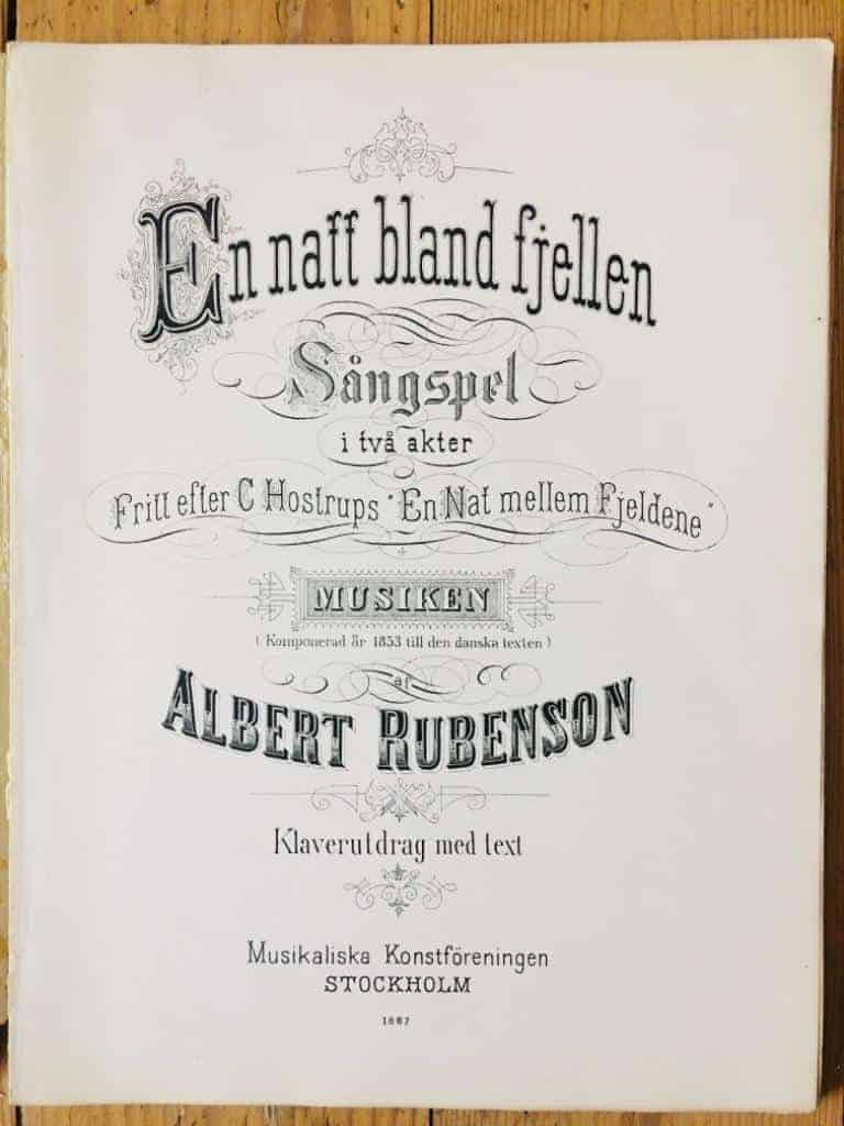 Albert Rubenson : En natt bland fjellen