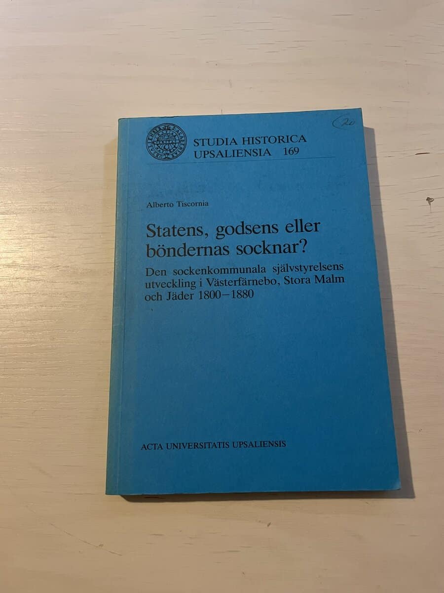 Alberto Tiscornia : Statens, godsens eller böndernas socknar?