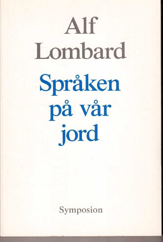 Alf Lombard : Språken på vår jord