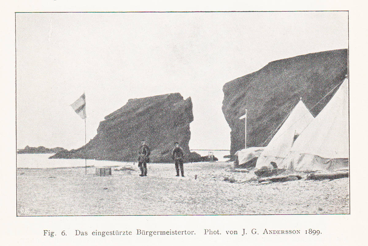 Alfred Gabriel Nathorst : Beiträge zur Geologie der Bären-Insel, Spitzbergens und des König-Karl-Landes. (Hierzu Taf. XIV u. XV) (dedikation)
