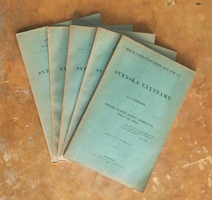 Alfred Gabriel Nathorst : Svenska växtnamn