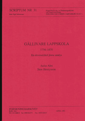 Alm, Anita ; Henrysson, Sten : Scriptum