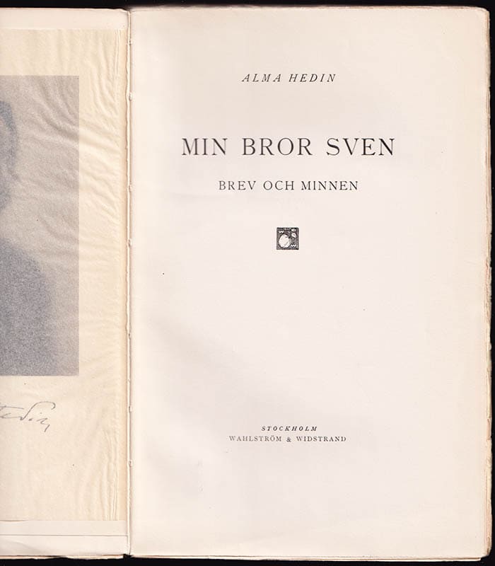 Alma Hedin : Min bror Sven