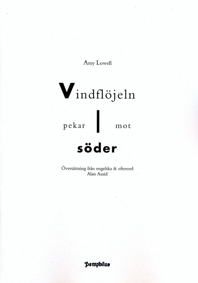 Amy Lowell : Pamphilus