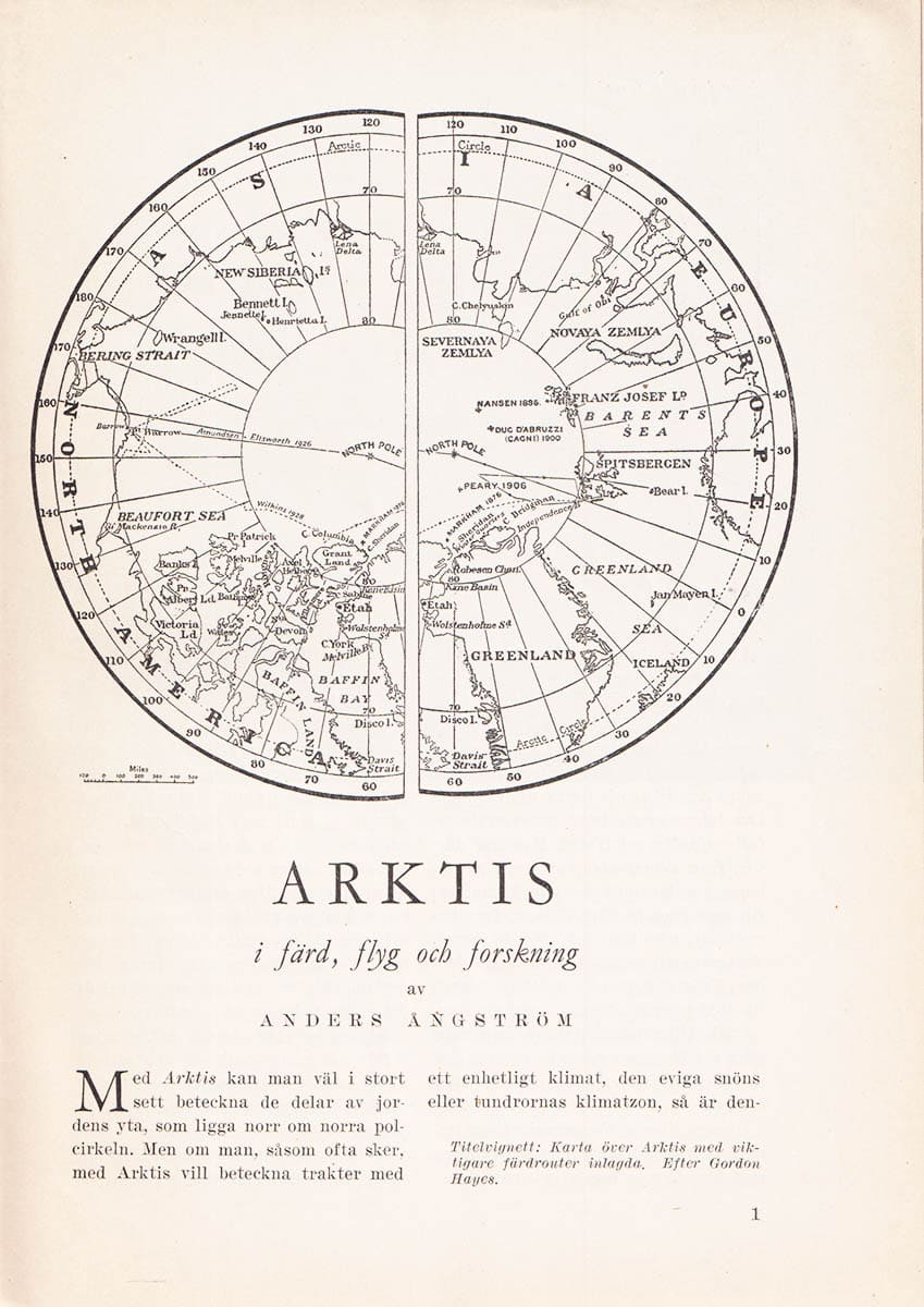 Anders Ångström : Arktis i färd, flyg och forskning