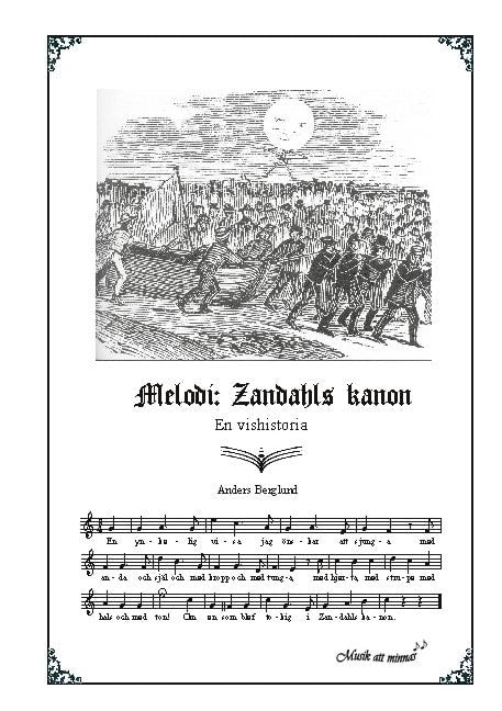 Anders Berglund : Melodi: Zandahls kanon : en vishistoria