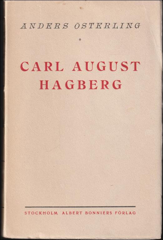 Anders Österling : Carl August Hagberg