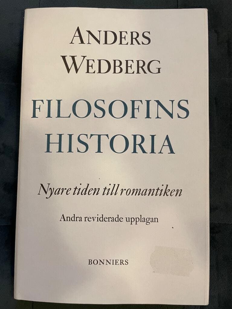 Anders Wedberg : Filosofins historia
