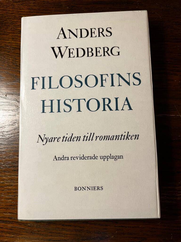 Anders Wedberg : Filosofins historia