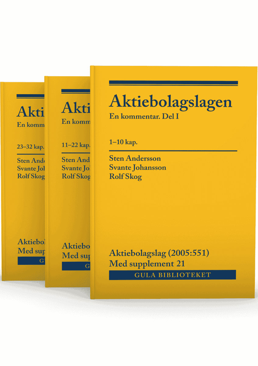 Andersson, Sten ; Johansson, Svante ; Skog, Rolf : Aktiebolagslagen