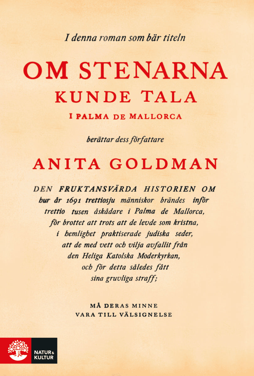 Anita Goldman : Om stenarna kunde tala i Palma de Mallorca