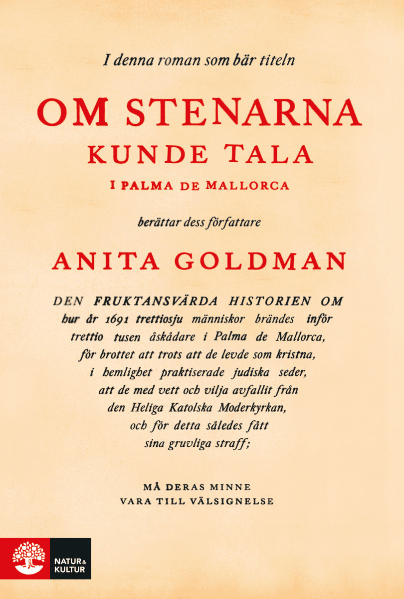 Anita Goldman : Om stenarna kunde tala i Palma de Mallorca