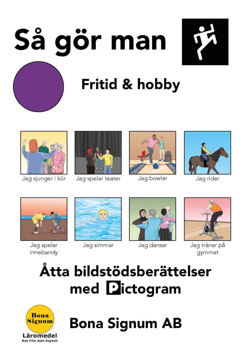 Ann Gomér : Så gör man, tema fritid och hobby, en bok med pictogram