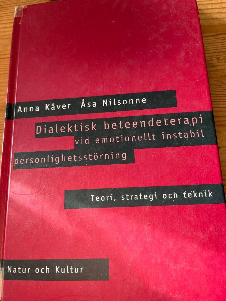 Anna Kåver : Dialektisk beteendeterapi vid emotionellt instabil personlighetsstörning