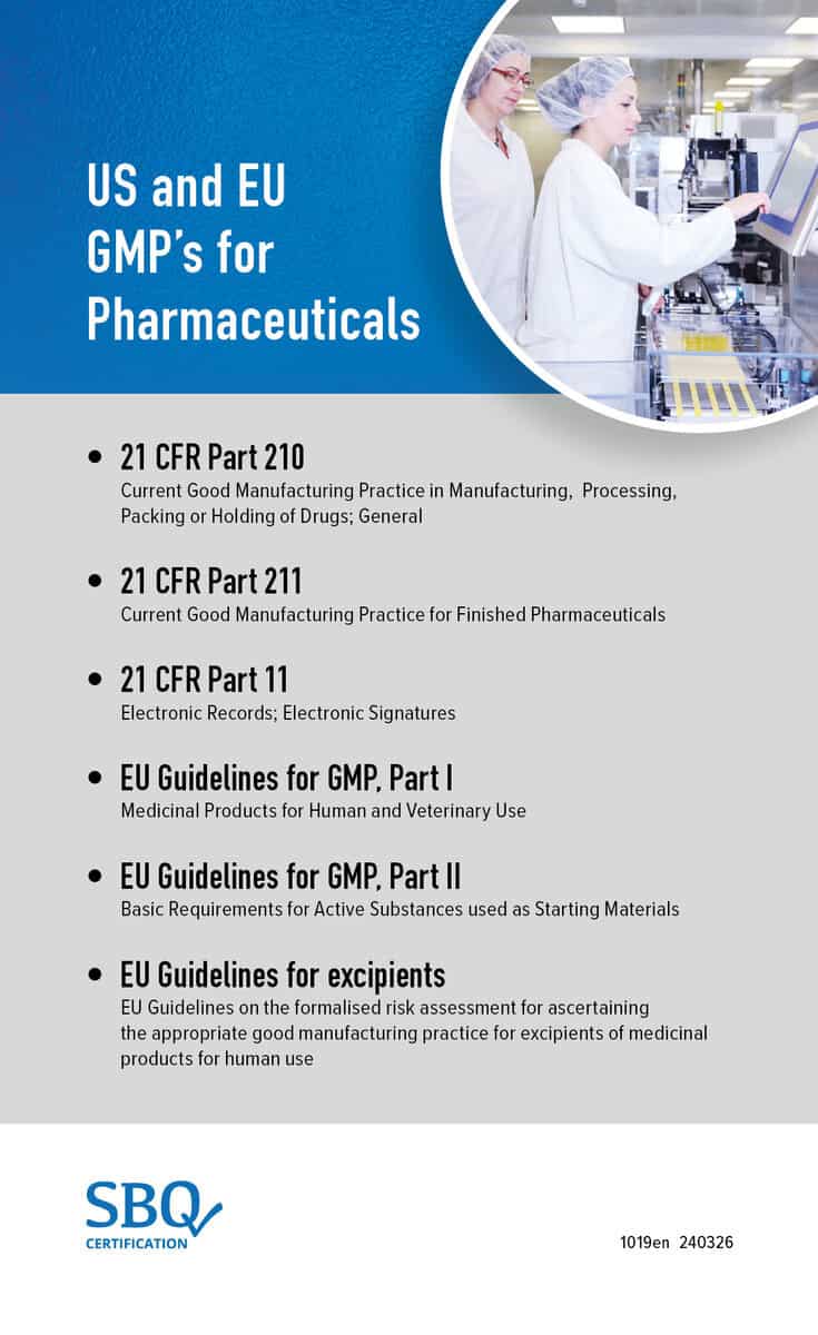 Anna Lundén : US and EU GMP's for pharmaceuticals (Multi GMP booklet)