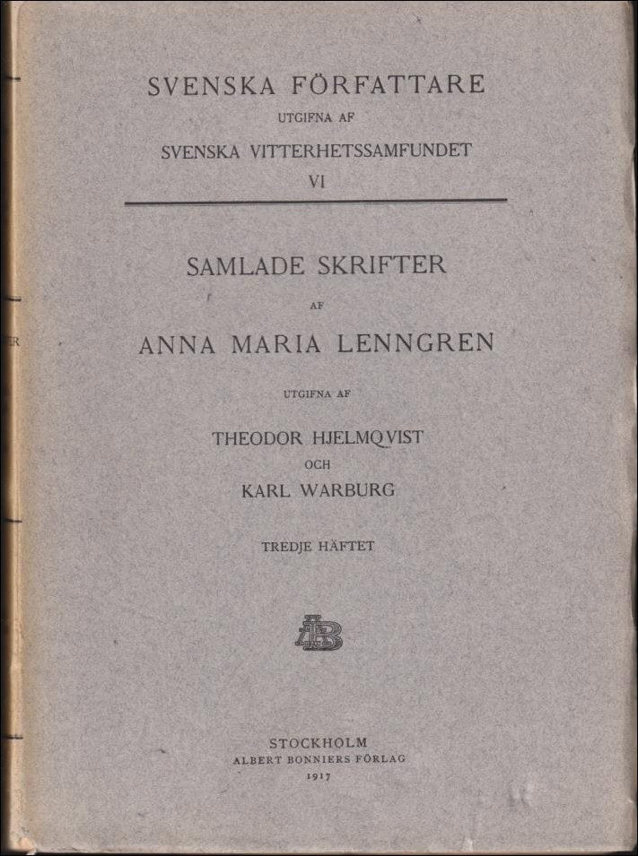 Anna Maria Lenngren : Samlade skrifter