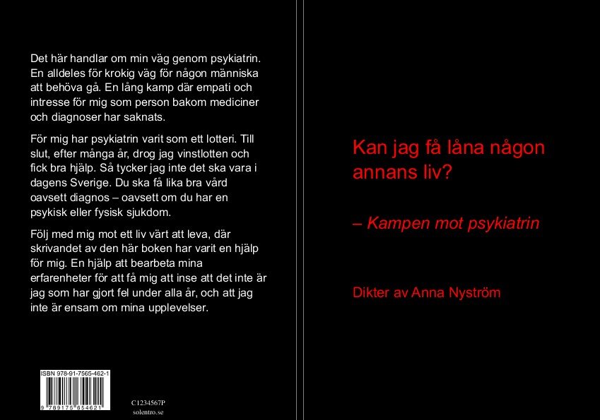 Anna Nyström : Kan jag få låna någon annans liv? : kampen mot psykiatrin