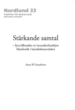 Anna W. Gustafsson : Småskrifter från Nordiska språk